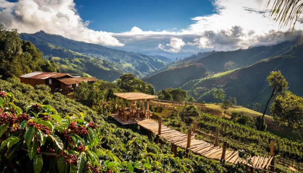 Boyacá Coffee area in colombia