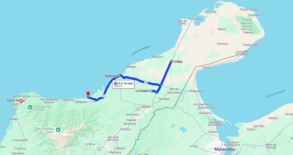 La Guajira map